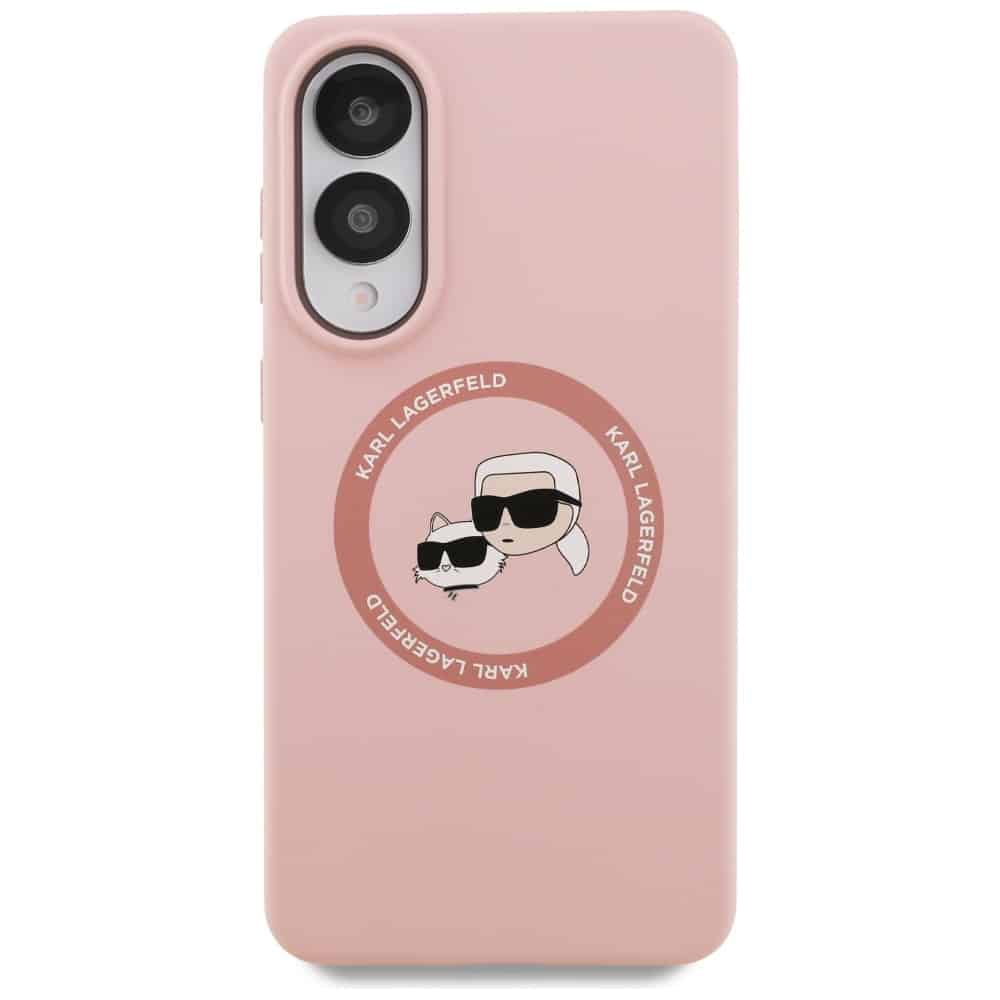 Karl Lagerfeld Διπλές Κεφαλές και Κύκλος MagSafe - θήκη για Samsung Galaxy S25 Edge - Ροζ - Image 3