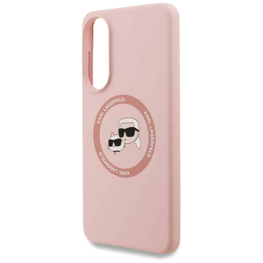 Karl Lagerfeld Διπλές Κεφαλές και Κύκλος MagSafe - θήκη για Samsung Galaxy S25 Edge - Ροζ - Image 6