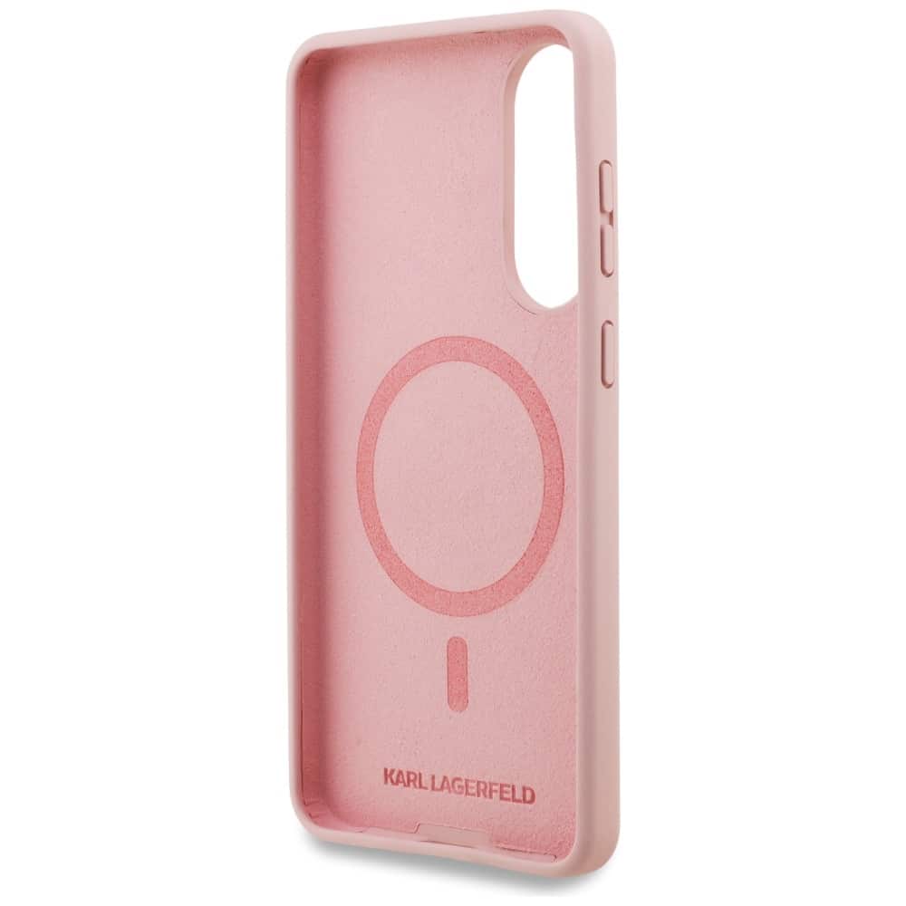 Karl Lagerfeld Διπλές Κεφαλές και Κύκλος MagSafe - θήκη για Samsung Galaxy S25 Edge - Ροζ - Image 7