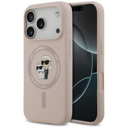 Karl Lagerfeld Silicone Ring - θήκη για Apple iPhone 17 Pro - Ροζ
