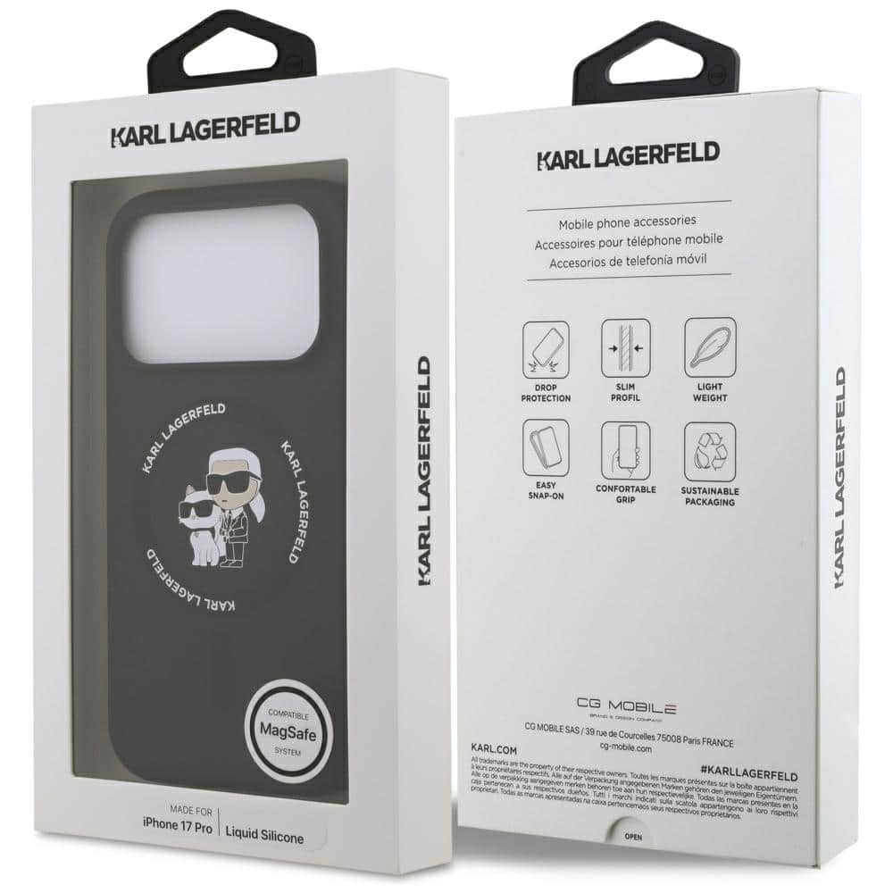 Karl Lagerfeld Karl&Choupette Ring MagSafe - θήκη για Apple iPhone 17 Pro - Μαύρο - Image 8