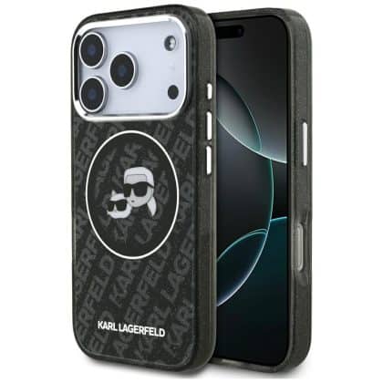 Karl Lagerfeld Karl & Choupette Heads Logo - θήκη για Apple iPhone 17 Pro - Μαύρο