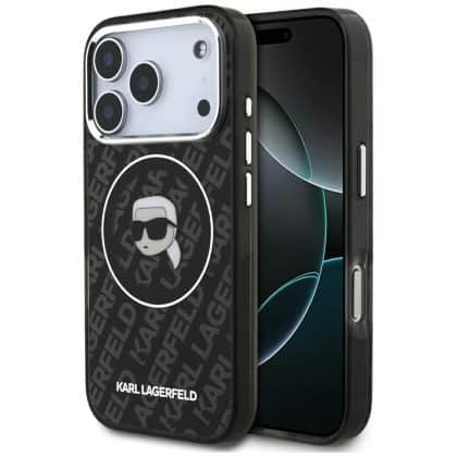 Θήκη Karl Lagerfeld Iml Karl Head Logo Magsafe Για iPhone 17 Pro Μαύρη