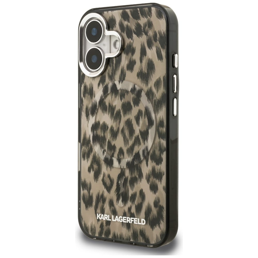 Karl Lagerfeld IML Λεοπάρδαλη Μοτίβο MagSafe - θήκη για Apple iPhone 16 - Καφέ - Image 2