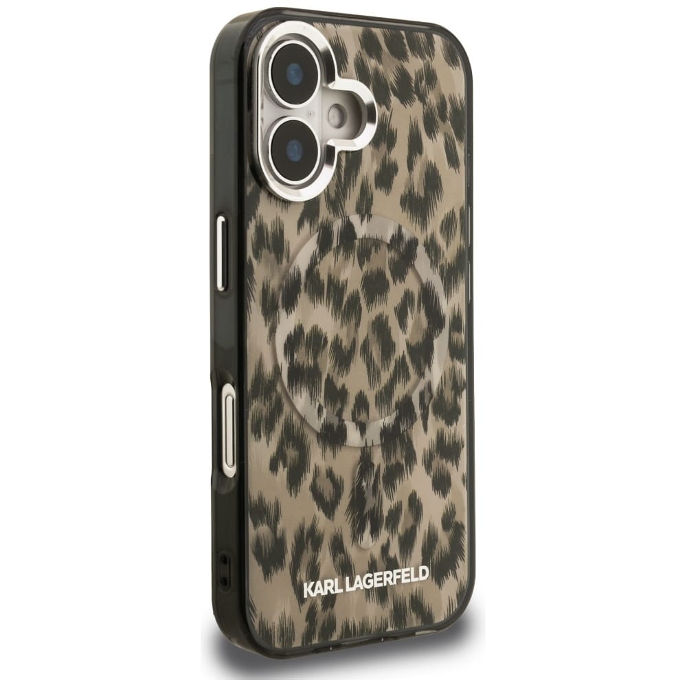 Karl Lagerfeld IML Λεοπάρδαλη Μοτίβο MagSafe - θήκη για Apple iPhone 16 - Καφέ - Image 4