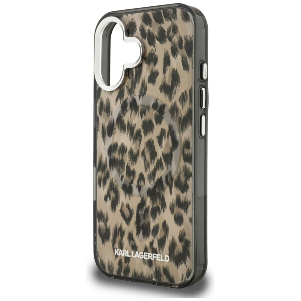 Karl Lagerfeld IML Λεοπάρδαλη Μοτίβο MagSafe - θήκη για Apple iPhone 16 - Καφέ - Image 6