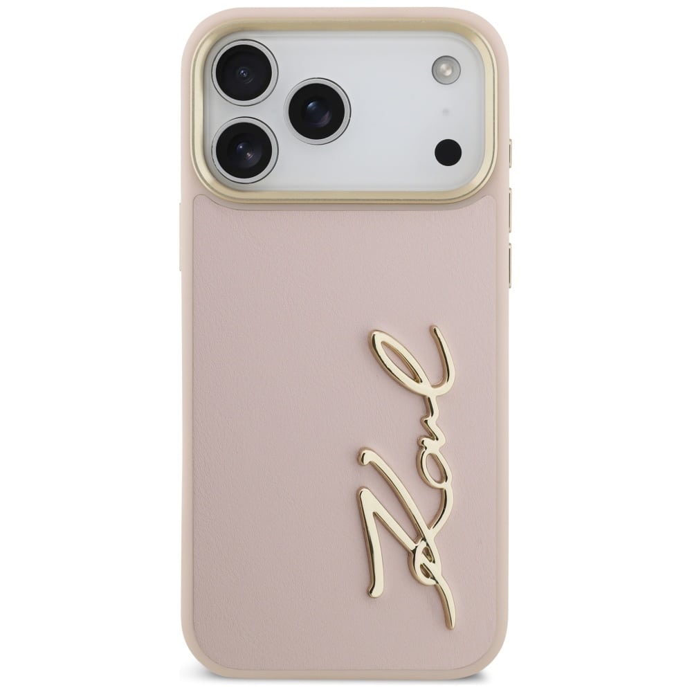 Θήκη Karl Lagerfeld Με Λογότυπο Script Για iPhone 17 Pro Max Ροζ - Image 3