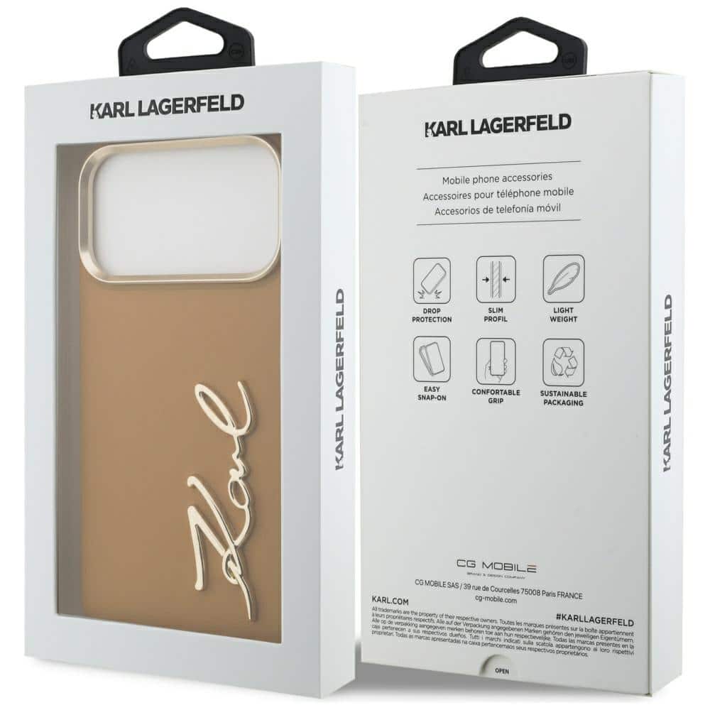 Θήκη Karl Lagerfeld Με Λογότυπο Script Για iPhone 17 Pro Max Καφέ - Image 8