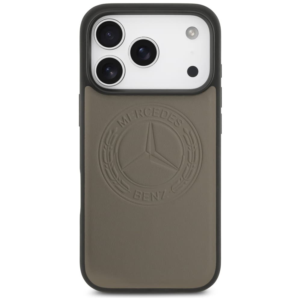 Θήκη Mercedes Δερμάτινη Vintage Logo Magsafe Για iPhone 17 Pro Σε Ταμπά - Image 3