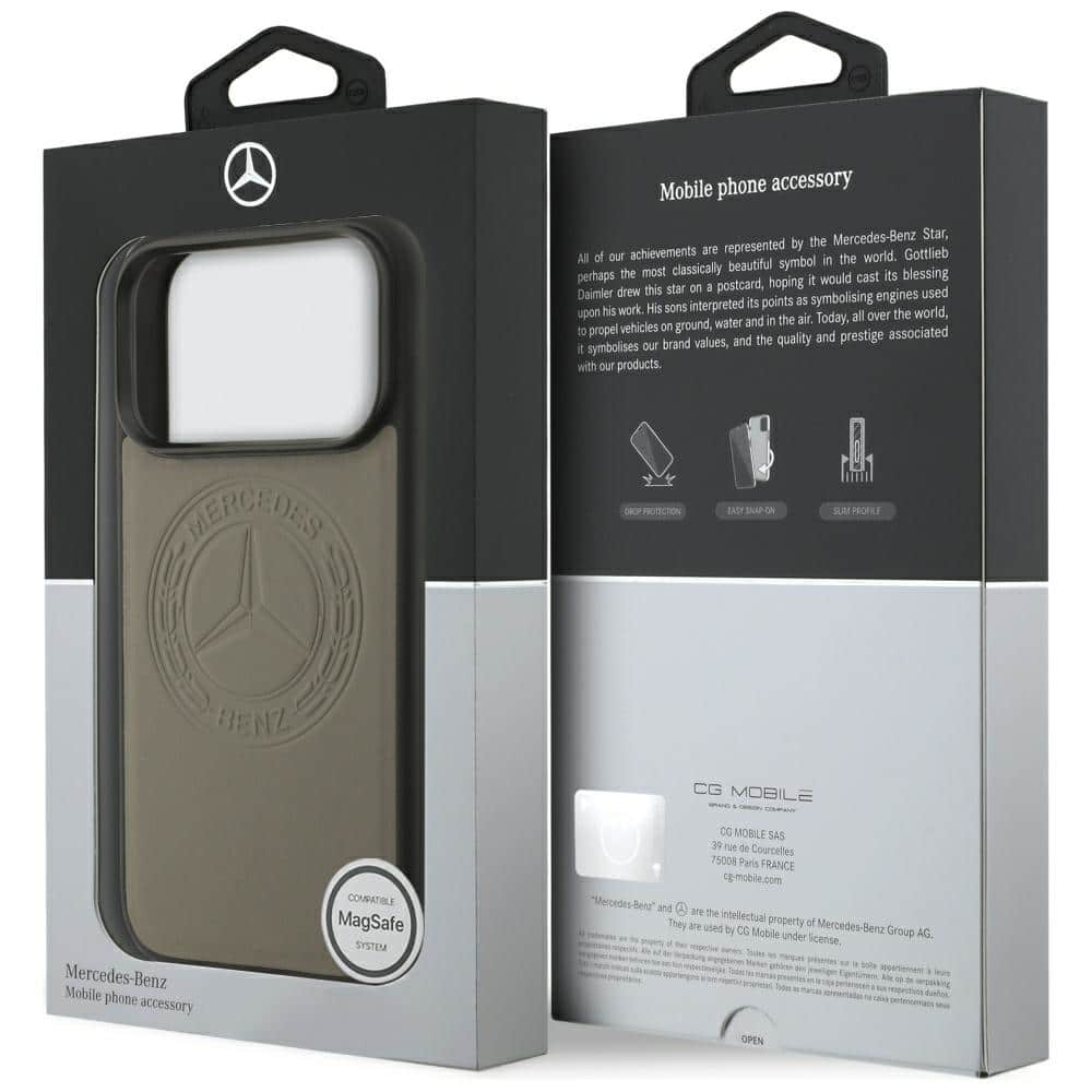 Θήκη Mercedes Δερμάτινη Vintage Logo Magsafe Για iPhone 17 Pro Σε Ταμπά - Image 8