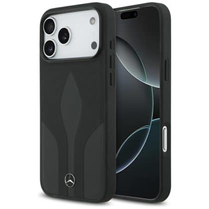Θήκη Mercedes Από Δέρμα The Move Magsafe Για iPhone 17 Pro Max Μαύρη