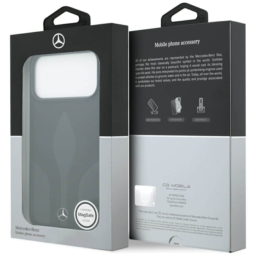 Θήκη Mercedes Από Δέρμα The Move Magsafe Για iPhone 17 Pro Max Μαύρη - Image 8