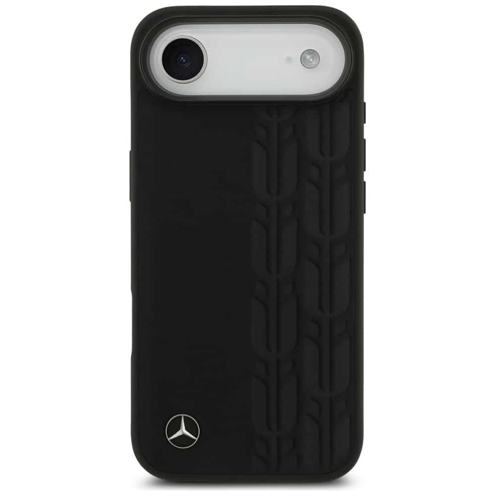 Θήκη Μαύρη Από Δέρμα Mercedes Με Φύλλα Δάφνης Magsafe Για iPhone Air - Image 3