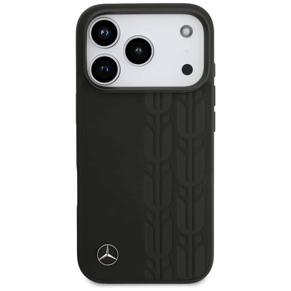 Θήκη Mercedes Δερμάτινη Με Φύλλα Δάφνης Magsafe Για iPhone 17 Pro Μαύρη - Image 3