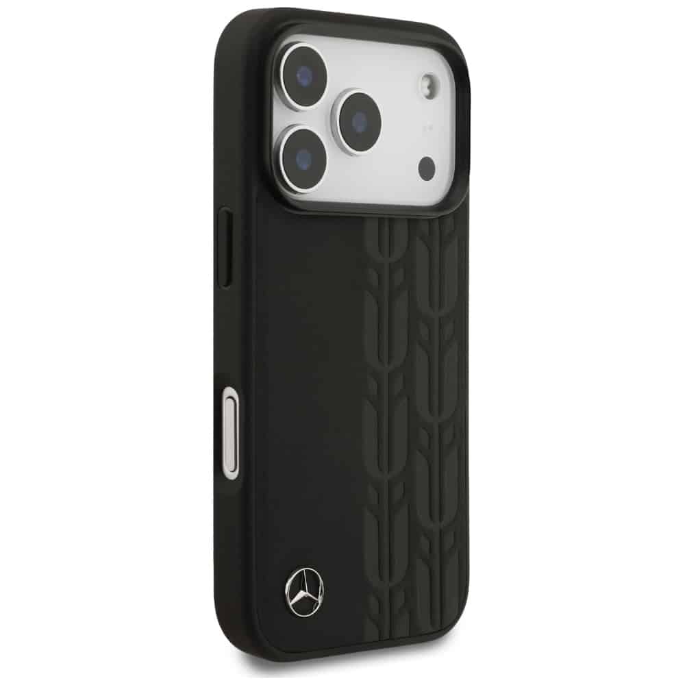 Θήκη Mercedes Δερμάτινη Με Φύλλα Δάφνης Magsafe Για iPhone 17 Pro Μαύρη - Image 4