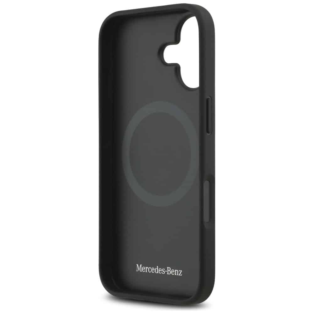 Θήκη Mercedes Δερμάτινη Μεγάλη Με Φύλλα Δάφνης Magsafe Για iPhone 17 Μαύρη - Image 7