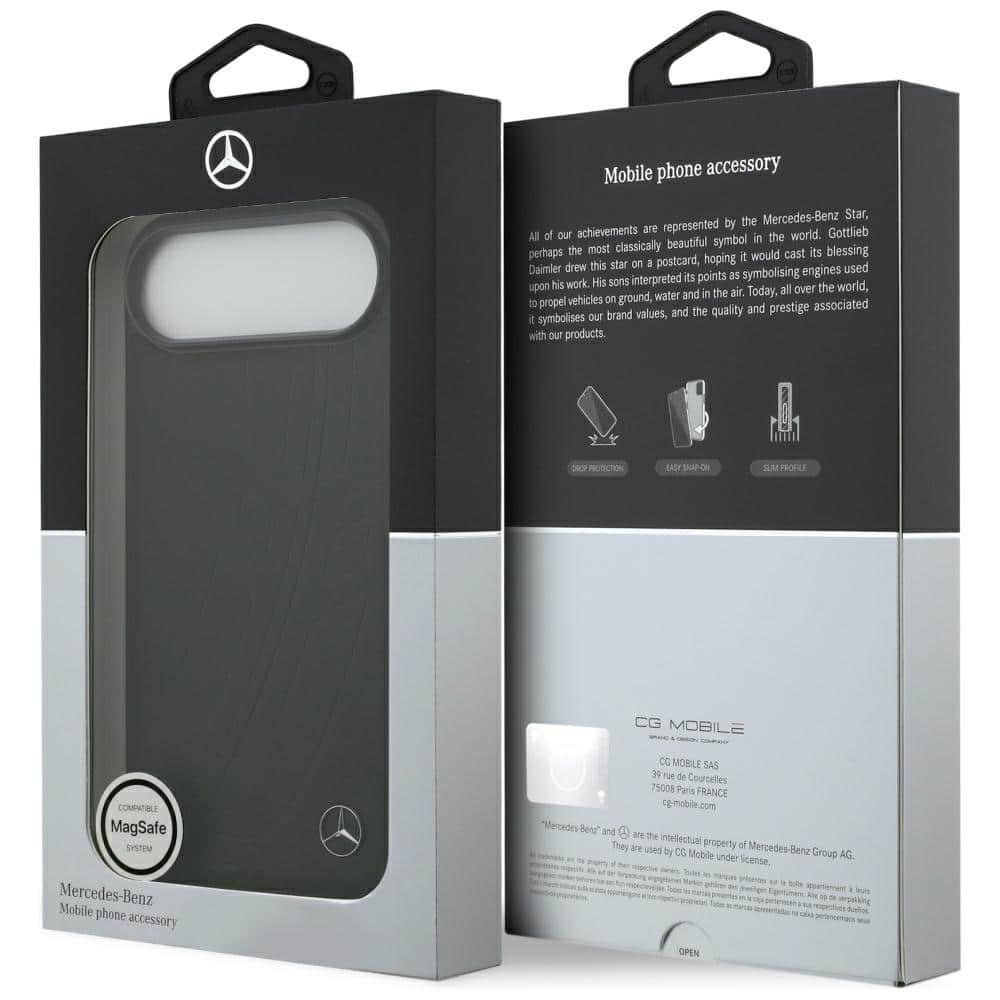 Θήκη Magsafe Mercedes Δερμάτινη Μεγάλη Λαβή Δάφνης Για iPhone Air Μαύρη - Image 8