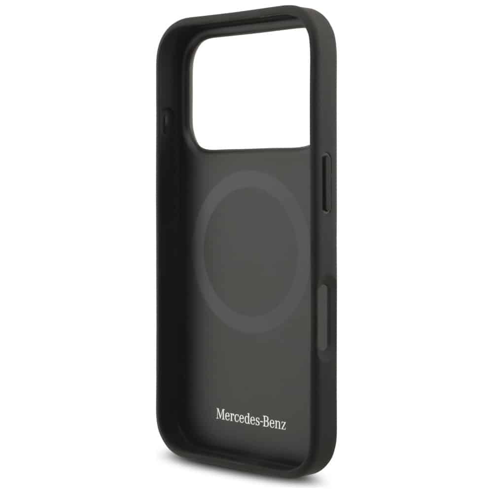 Θήκη Δερμάτινη Mercedes Large Laurel Leaf Magsafe Για iPhone 17 Pro - Μαύρη - Image 7