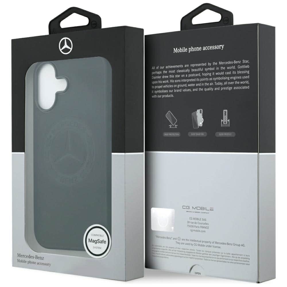 Θήκη Mercedes Δερμάτινη Vintage Logo Magsafe Για iPhone 17 Μαύρη - Image 8