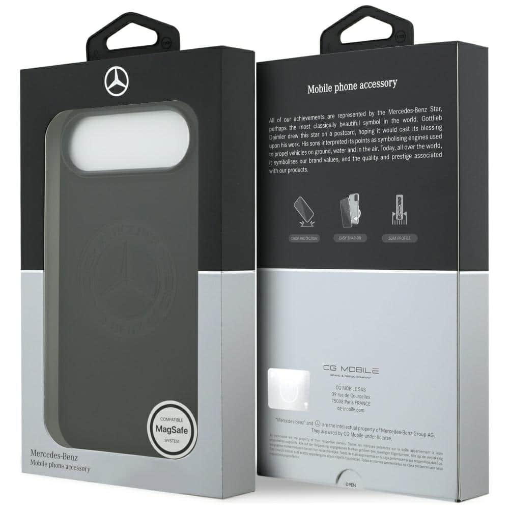 Θήκη Magsafe Mercedes Από Δερμάτινο Υλικό Με Vintage Λογότυπο Για iPhone Air Μαύρη - Image 8