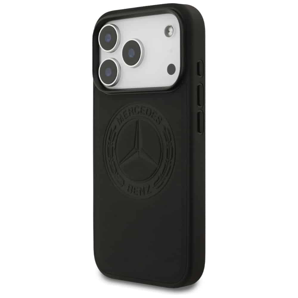 Θήκη Mercedes Δερμάτινη Vintage Λογότυπο Magsafe Για iPhone 17 Pro Μαύρη - Image 2
