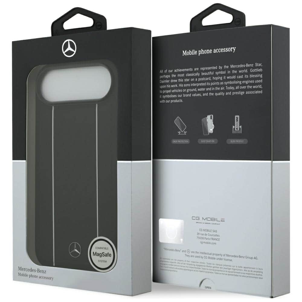 Θήκη Magsafe Από Δέρμα Με Σχέδιο Αστεριού Της Mercedes Για iPhone Air - Μαύρη - Image 8
