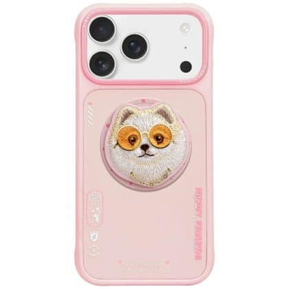 Nimmy Glasses Cool Dog MagSafe - θήκη για Apple iPhone 17 Pro Max - Ροζ