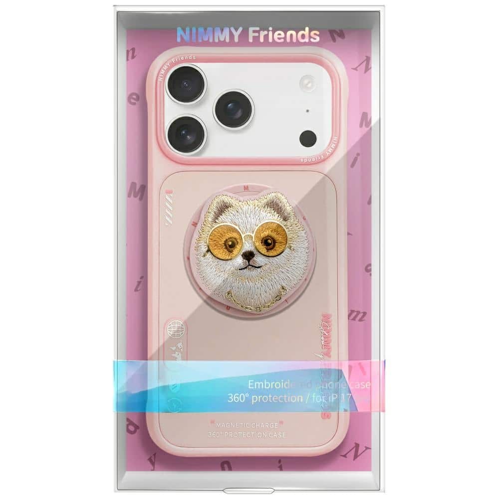 Nimmy Glasses Cool Dog MagSafe - θήκη για Apple iPhone 17 Pro Max - Ροζ - Image 2