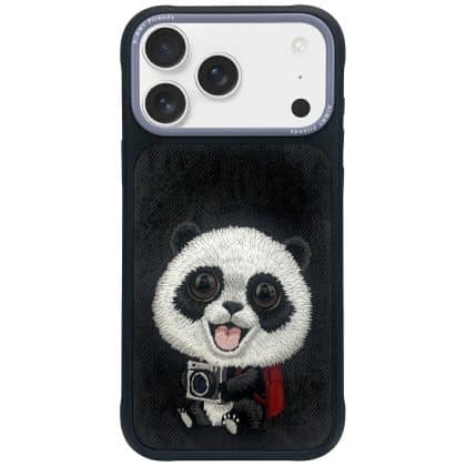 Nimmy Big Eyed Pet 2.0 Panda - θήκη για Apple iPhone 17 Pro - Μαύρο