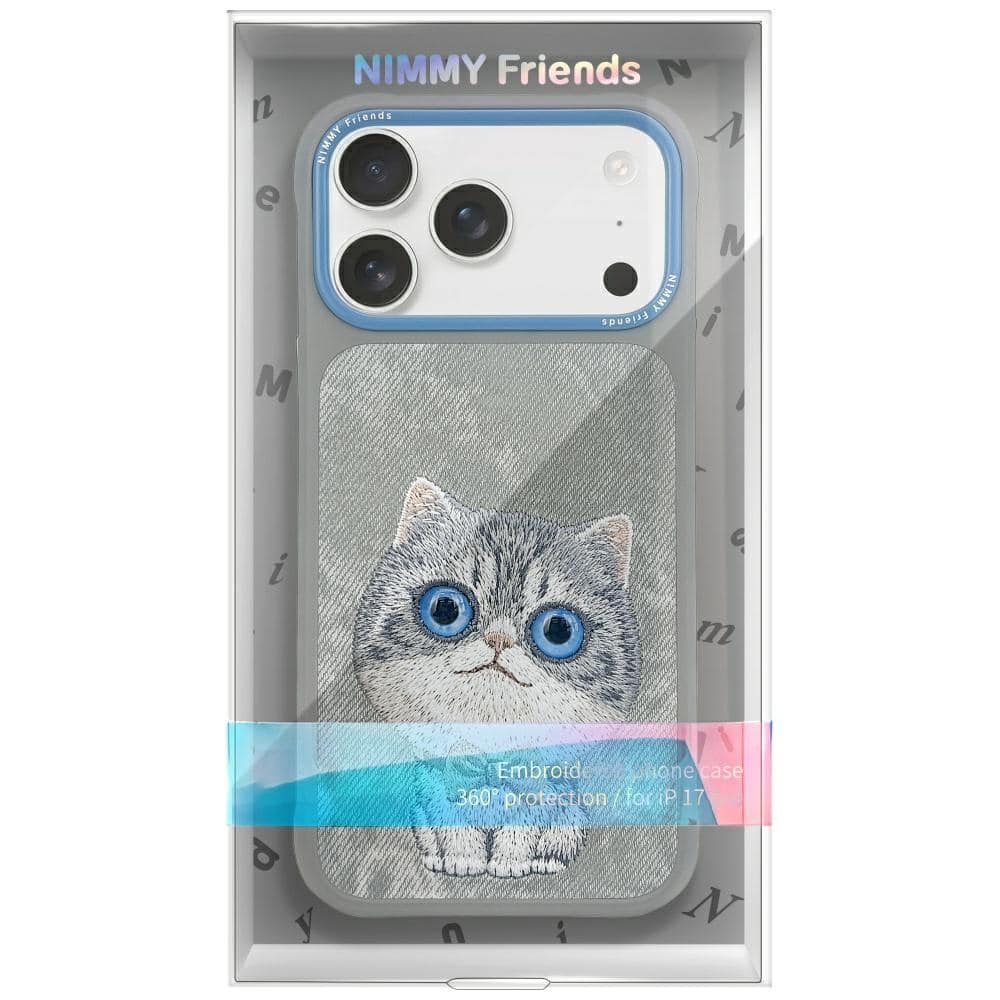 Θήκη Nimmy Big Eyed Pet 2.0 Γάτα Για iPhone 17 Pro Max Γκρι - Image 2
