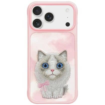 Θήκη Nimmy Big Eyed Pet 2.0 Γάτας Για iPhone 17 Ροζ