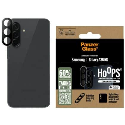 Προστατευτικό Φακού Panzerglass Hoops® Από Γυαλί Tempered Για Samsung Galaxy A36 5g Διαφανές