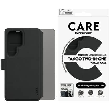 PanzerGlass CARE Feature Tango 2in1 Wallet - θήκη για Samsung Galaxy S25 Ultra - Μαύρο