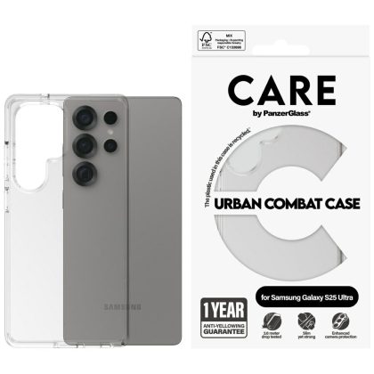 Θήκη Care Από Panzerglass Flagship Urban Combat Για Samsung Galaxy S25 Ultra Διαφανής