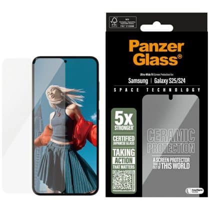 Panzerglass Ultra-Wide Fit Για Samsung Galaxy S25 Κεραμικό