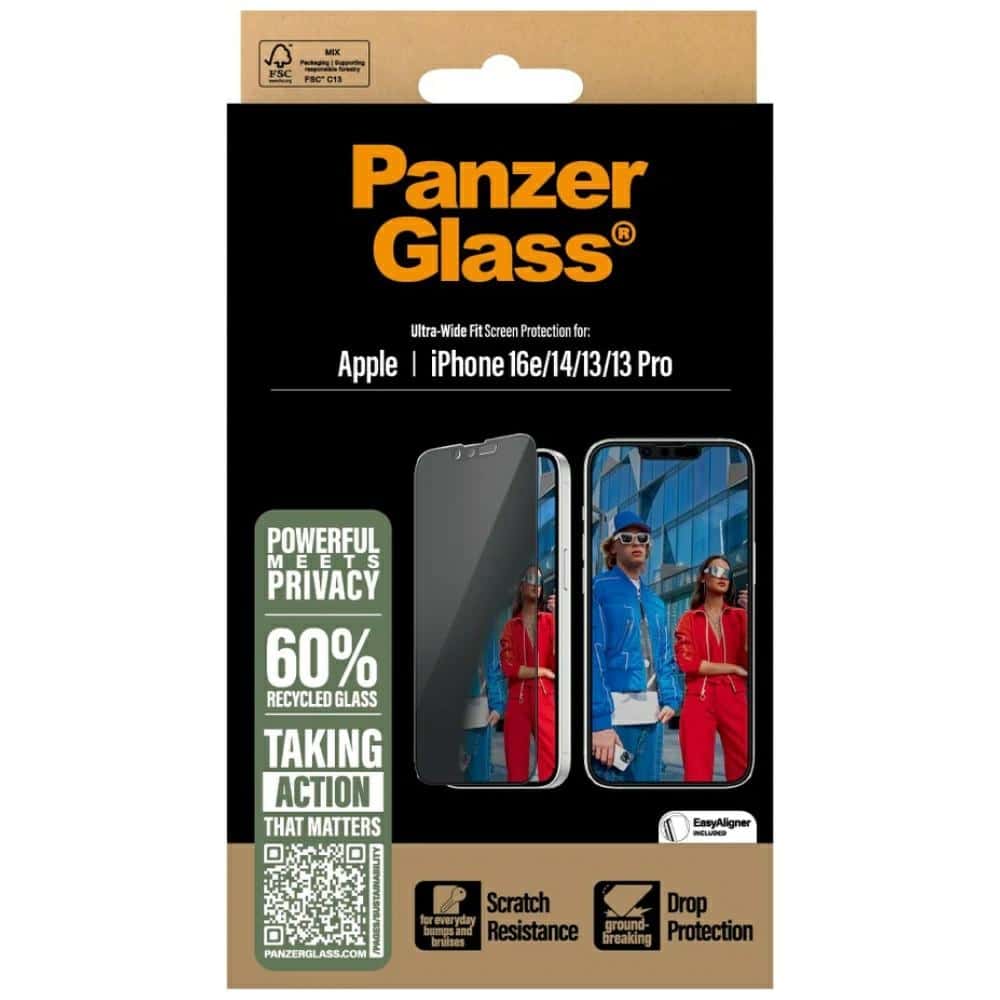 Γυαλί Ιδιωτικότητας Panzerglass Ultra-Wide Fit Για iPhone 16e/14/13/13 Pro - Image 4