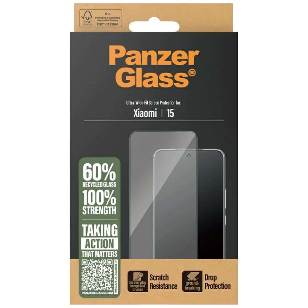 Προστατευτικό Γυαλί Panzerglass Ultra-Wide Fit Με Μαύρη Κορνίζα Για Xiaomi 15 - Image 4