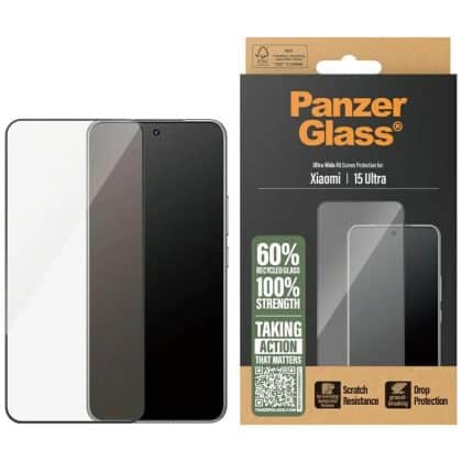 Θωρακισμένο Γυαλί Panzerglass Ultra-Wide Fit Με Μαύρο Πλαίσιο Για Xiaomi 15 Ultra
