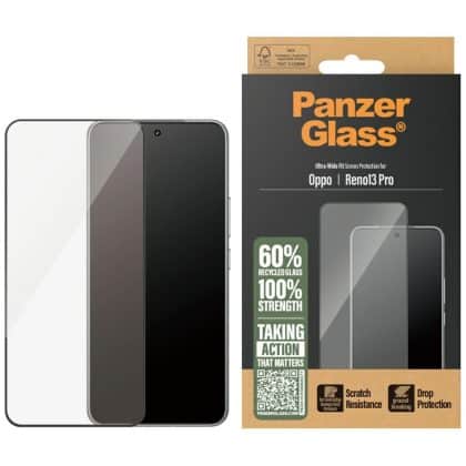Προστατευτικό Γυαλί Panzerglass Ultra-Wide Fit Με Μαύρο Πλαίσιο Για Oppo Reno13 Pro