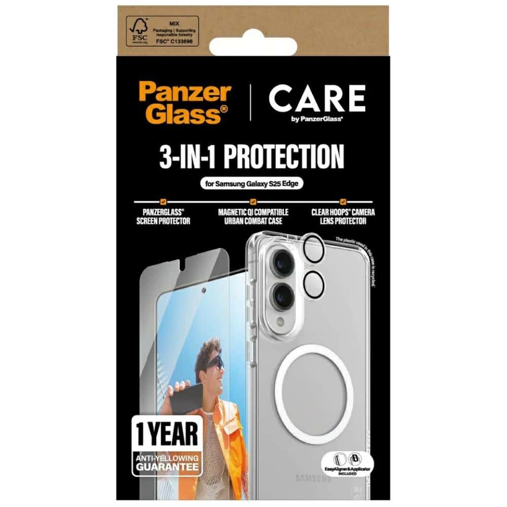 Care Από Την Panzerglass Προστασία Οθόνης και Κάμερας Για Samsung Galaxy S25 Edge - Image 4