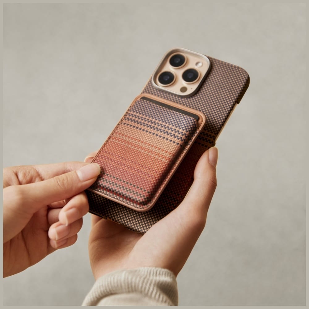 Μαγνητικό Πορτοφόλι Pitaka Woven Wallet Magsafe Για Τηλέφωνο Sunset - Image 12