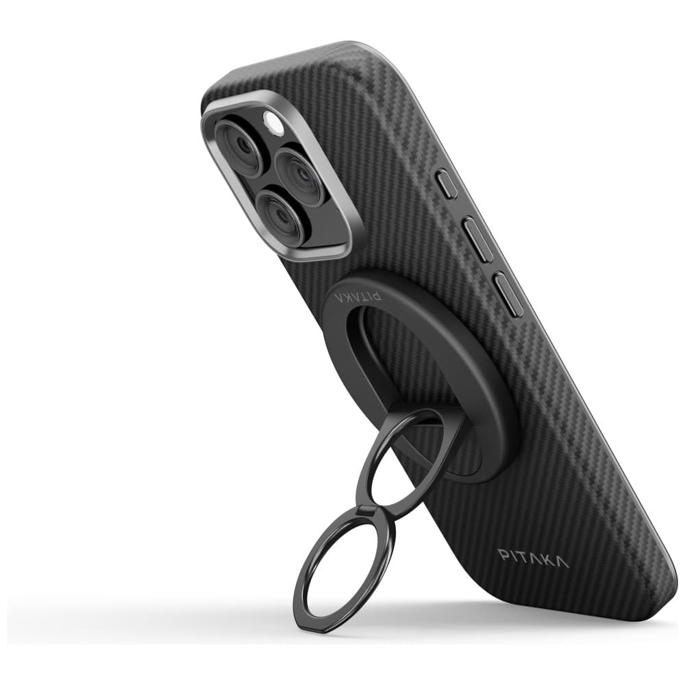Magnetic Holder Pitaka Magez Grip 3 Magsafe Για Smartphone Μαύρος Γκρι - Image 2
