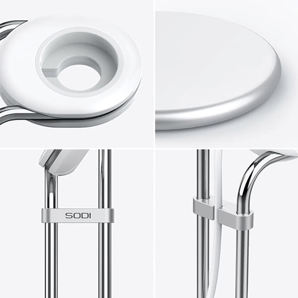 Sodi Stand Φόρτισης Apple Watch Saw-300 Ασημί - Image 8