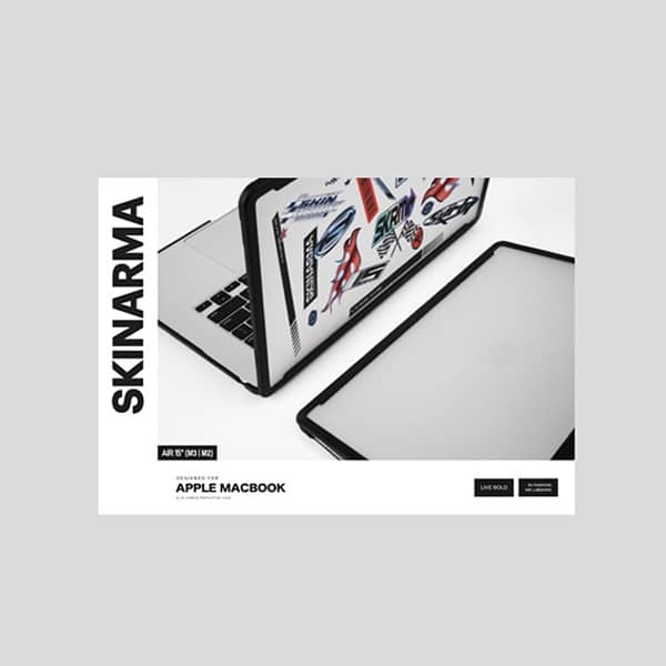 Θήκη Skinarma Henko Για Macbook Air 15" (m3-M2) Διαφανής - Image 6