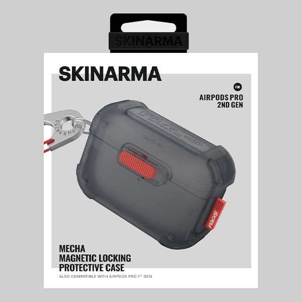 Θήκη Skinarma Mecha Για Airpods Pro 2 - Καπνί - Image 4