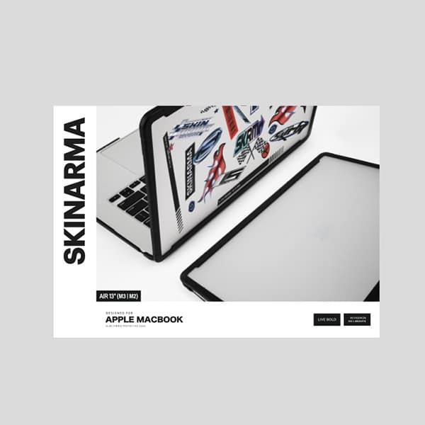 Θήκη Skinarma Henko Για Macbook Air 13" (m3-M2) Διαφανής - Image 6