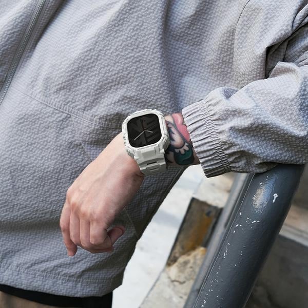 Skinarma Θήκη + Λουράκι Mecha 2 Σε 1 Για Apple Watch 45/44mm Μαύρο - Image 6