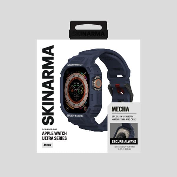 Skinarma Mecha 2σε1 Θήκη + Λουράκι Για Apple Watch 49mm Navy - Image 4