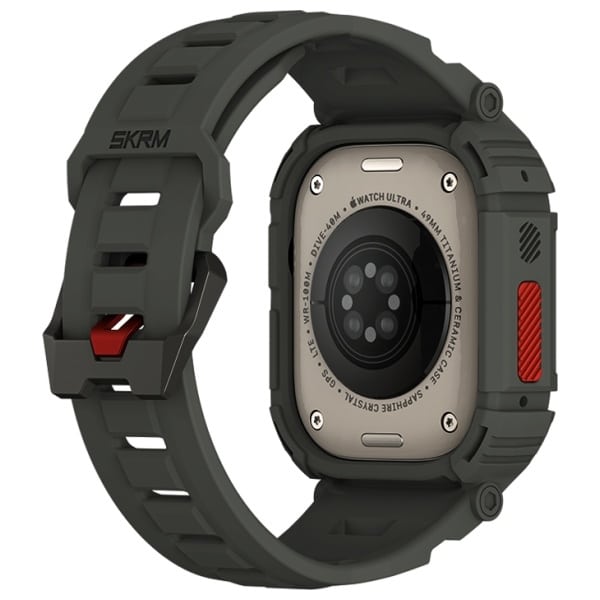 Skinarma Θήκη + Λουράκι Mecha 2σε1 Για Apple Watch 49mm Ελιά - Image 3