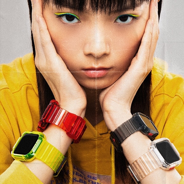 Skinarma Θήκη + Λουράκι Saido 2σε1 Για Apple Watch 45/44mm Διαφανές - Image 5